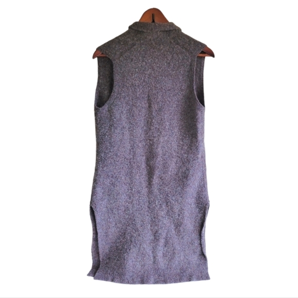Wilfred Olivie Long Mohair Sleeveless Sweater Vest Brown Womens Small Lagenlook - Picture 2 of 8